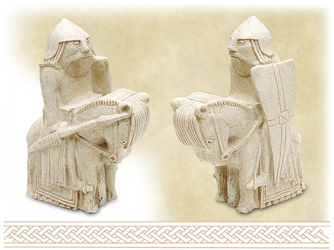 Lewis Chessmen Knight Bookends