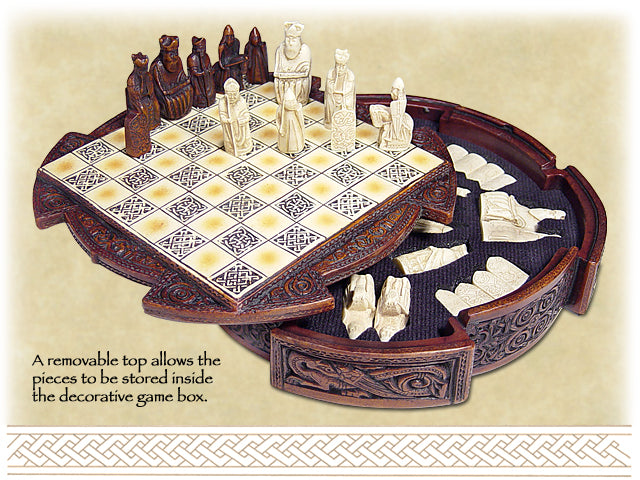 Lewis Chessmen Mini Mahogany Set – NorseAmerica