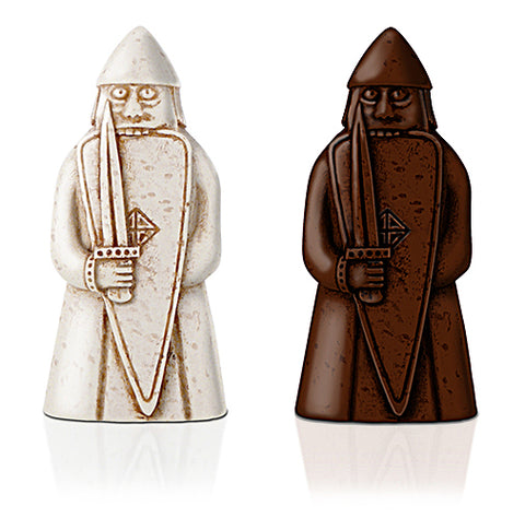 Lewis Chessmen Berserker pieces