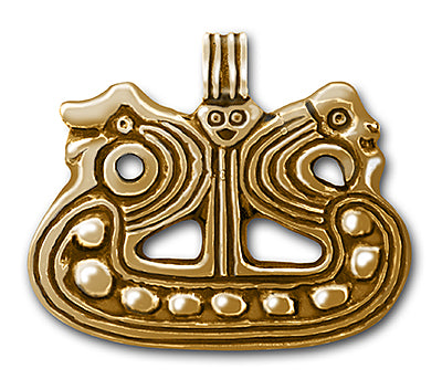 Lilevang Viking ship pendant Norse Viking jewelry gift. Authentic bronze museum replica made in Denmark and sold in the museum stores throughout Scandinavia. - Buy Online from USA!