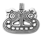 Lilevang Viking ship brooch Norse Viking jewelry gift. Authentic silver museum replica made in Denmark and sold in the museum stores throughout Scandinavia. - Buy Online from USA!
