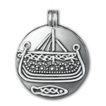 Hedeby war ship pendant Norse Viking jewelry gift. Authentic silver museum replica made in Denmark and sold in the museum stores throughout Scandinavia. - Buy Online from USA!